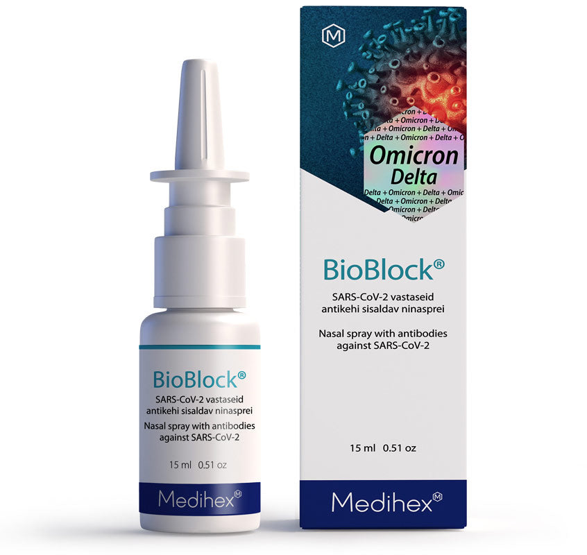 BioBlock Nasal spray with antibodies against SARS-CoV-2